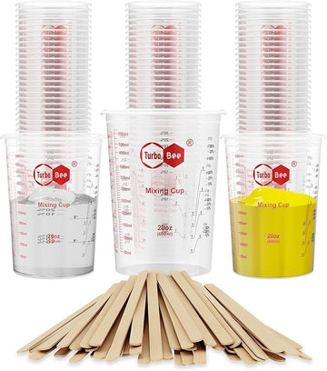 Reusable Silicone Mixing Cups & Stir Sticks