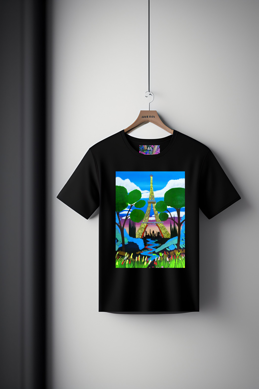 Canvas Art Tee: Parisian Dreamscape