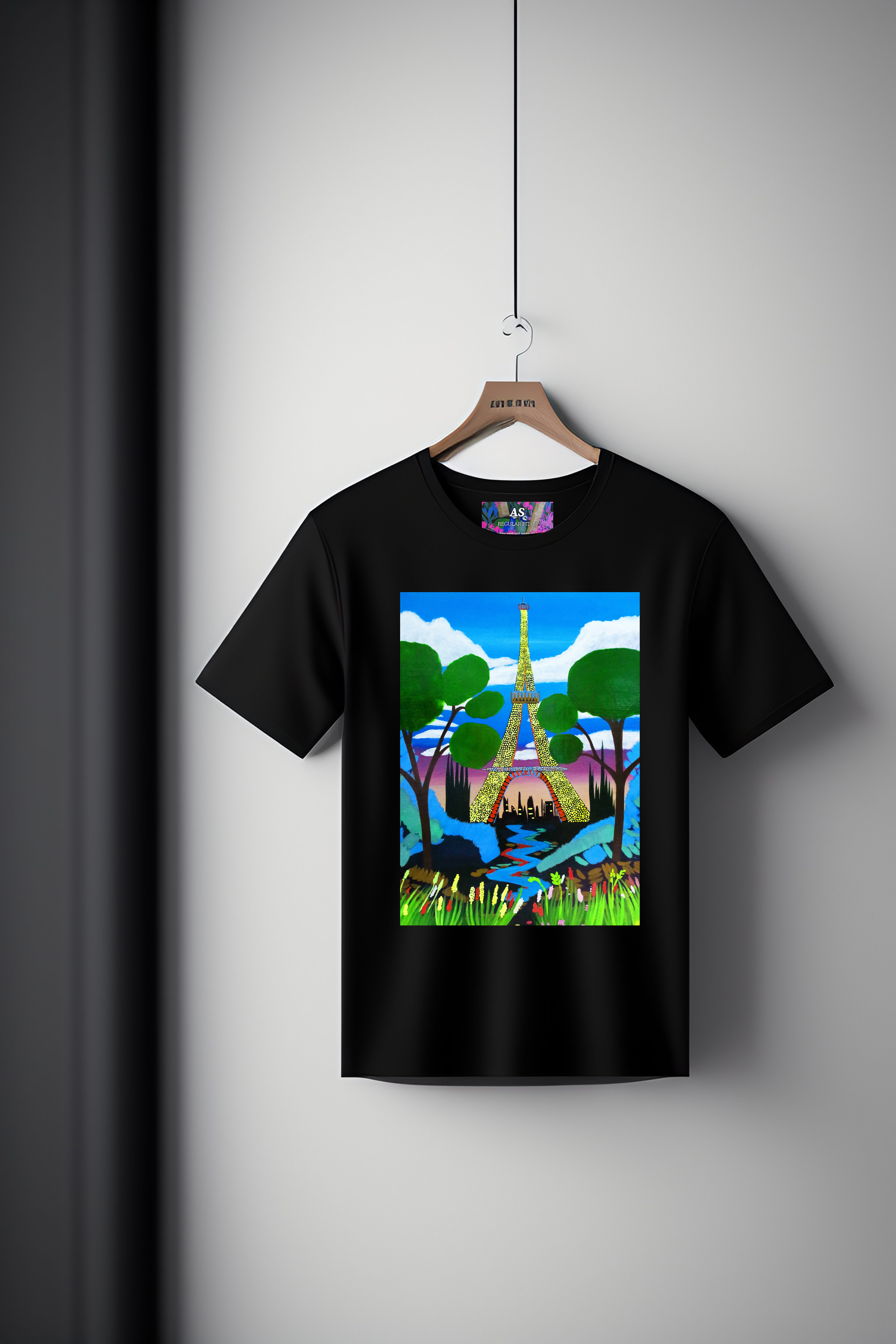 Canvas Art Tee: Parisian Dreamscape
