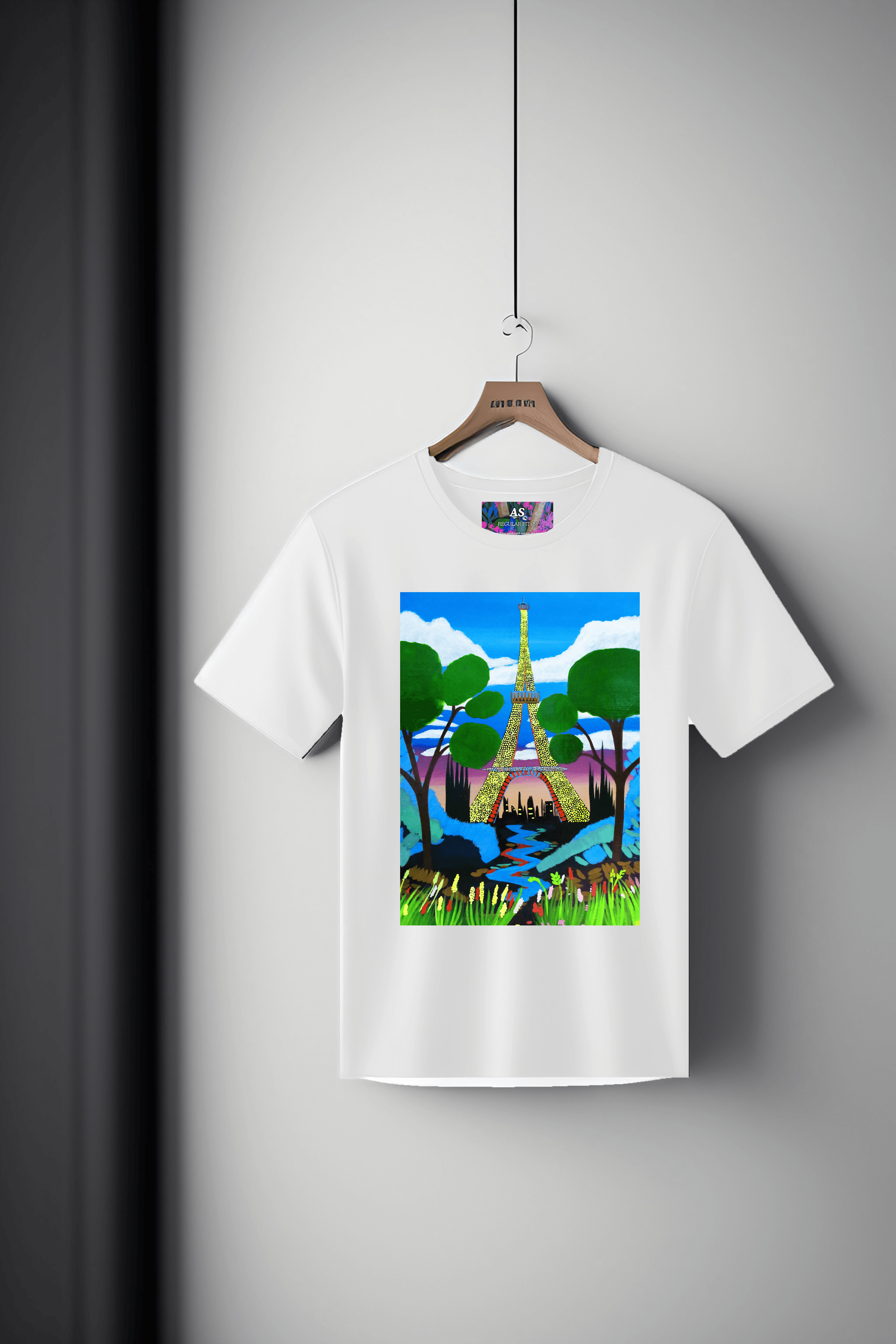 Canvas Art Tee: Parisian Dreamscape