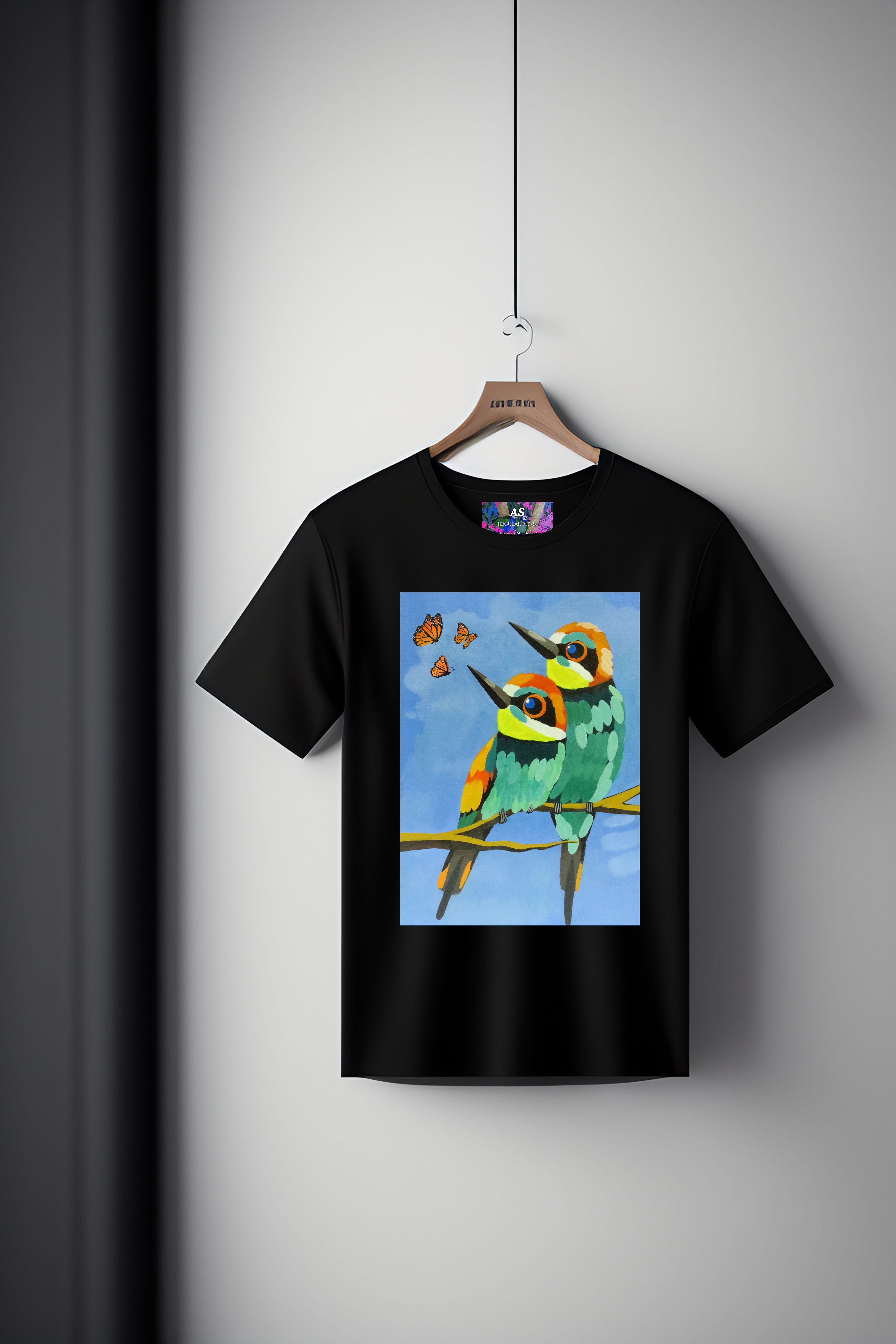 Canvas Art Tee: Twin Birds
