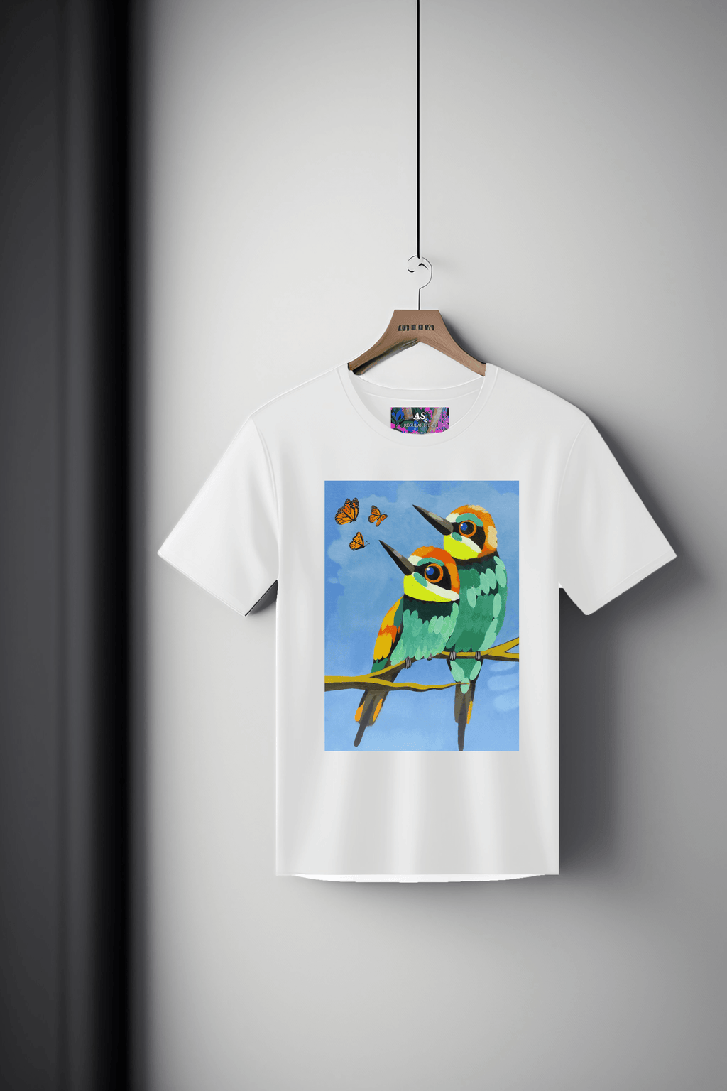 Canvas Art Tee: Twin Birds