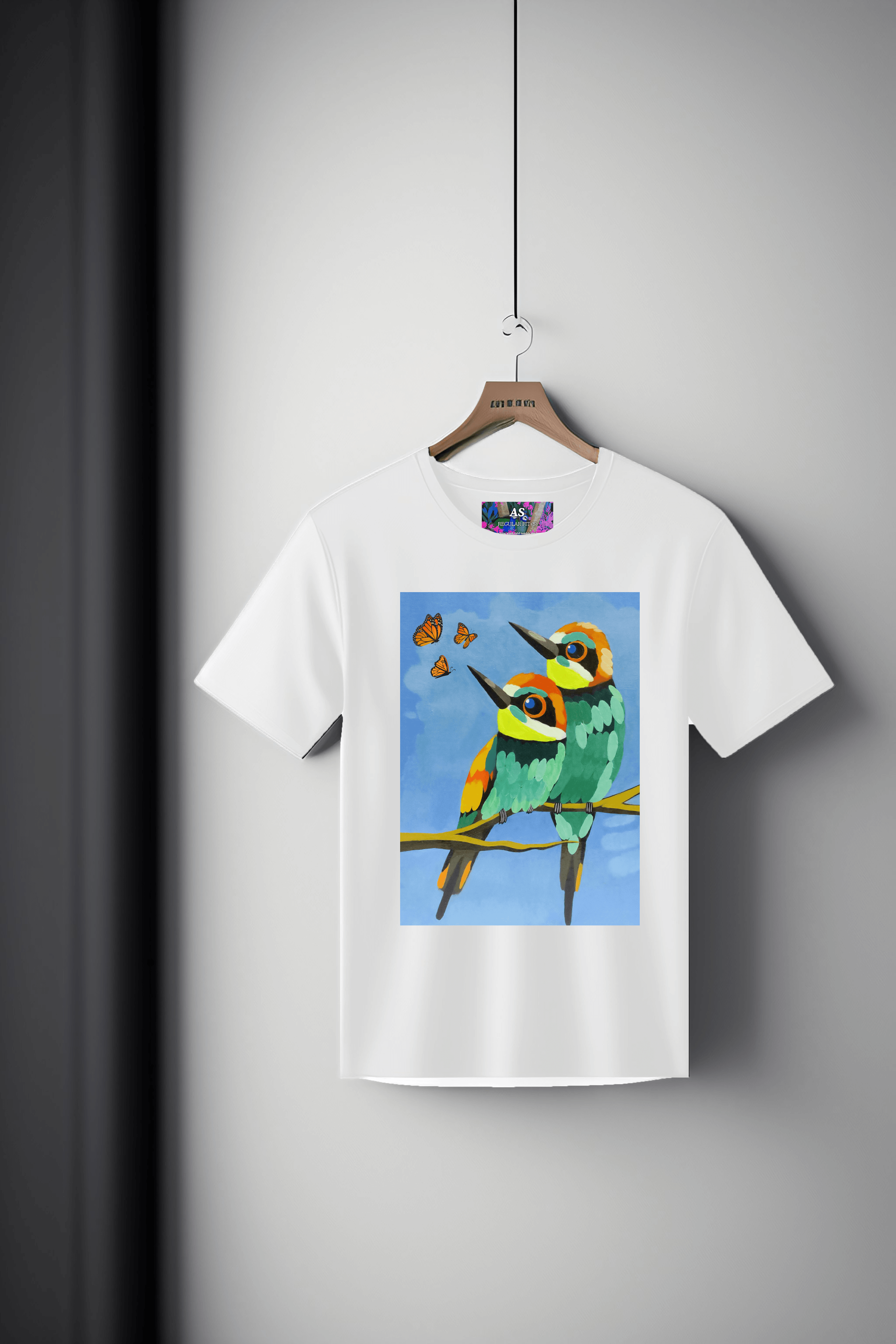 Canvas Art Tee: Twin Birds