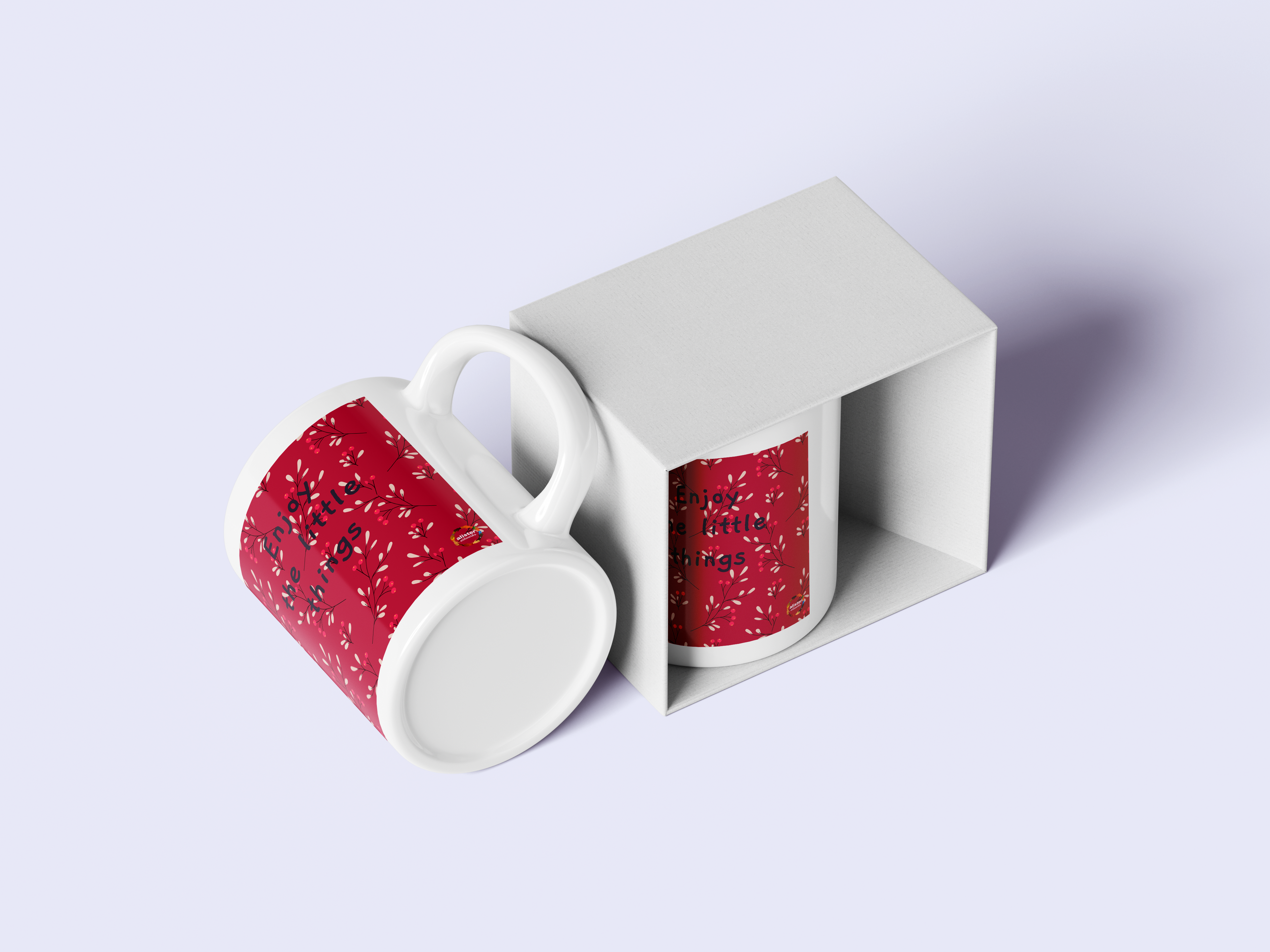 Enjoy the Little Things Mug (Red Buds)
