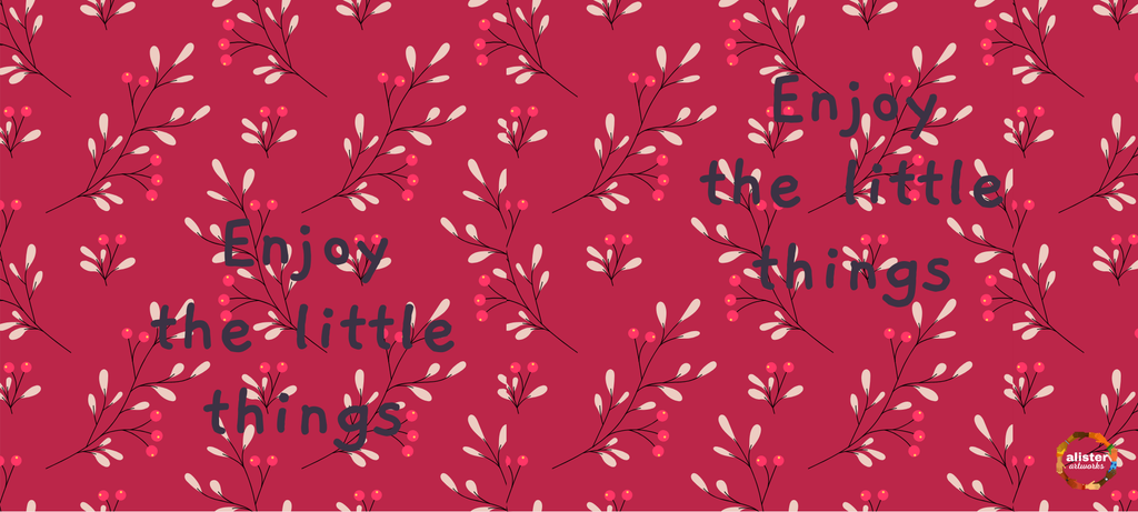 Enjoy the Little Things Mug (Red Buds)