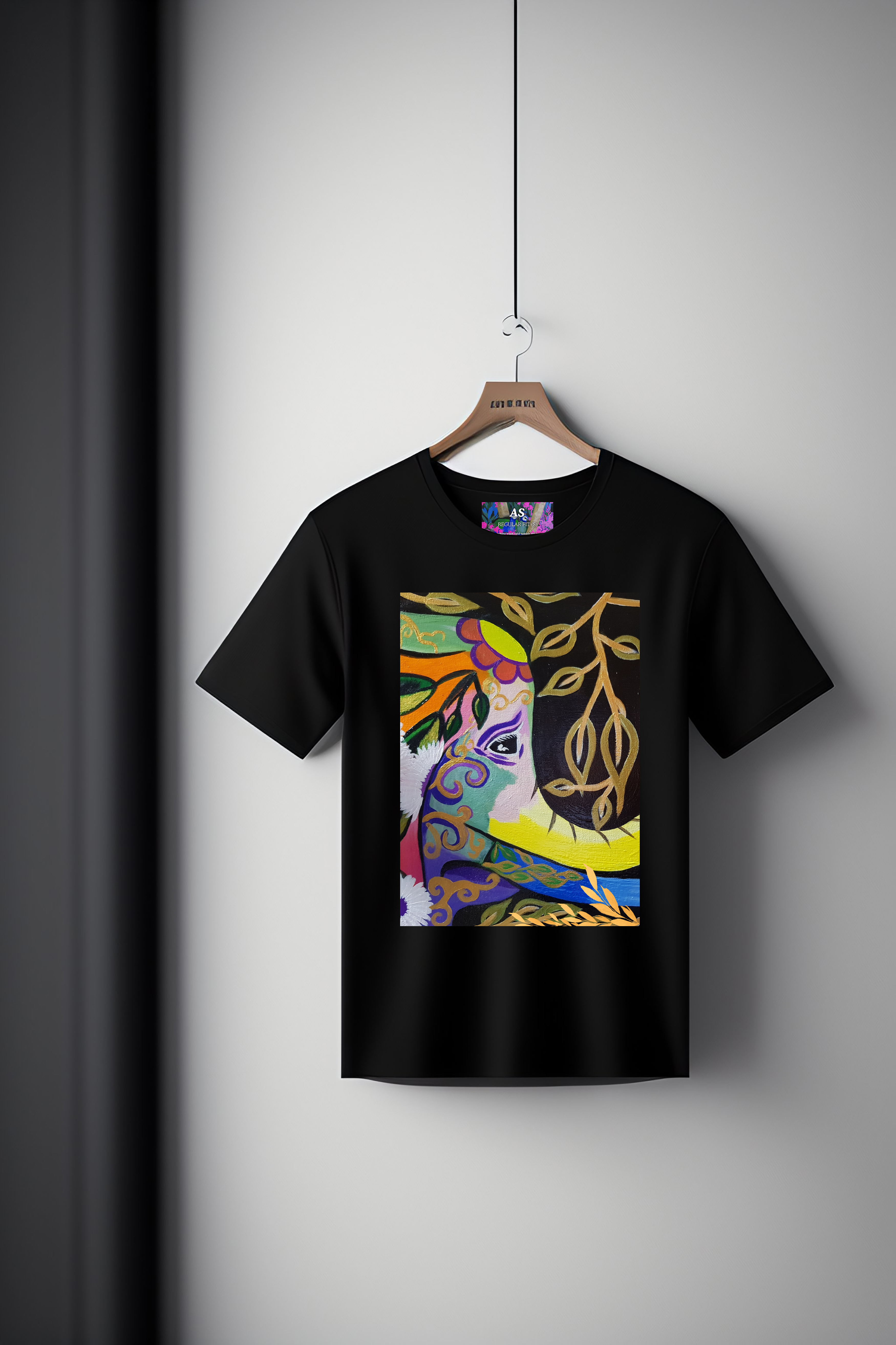 Canvas Art Tee: Bohemian Elephant