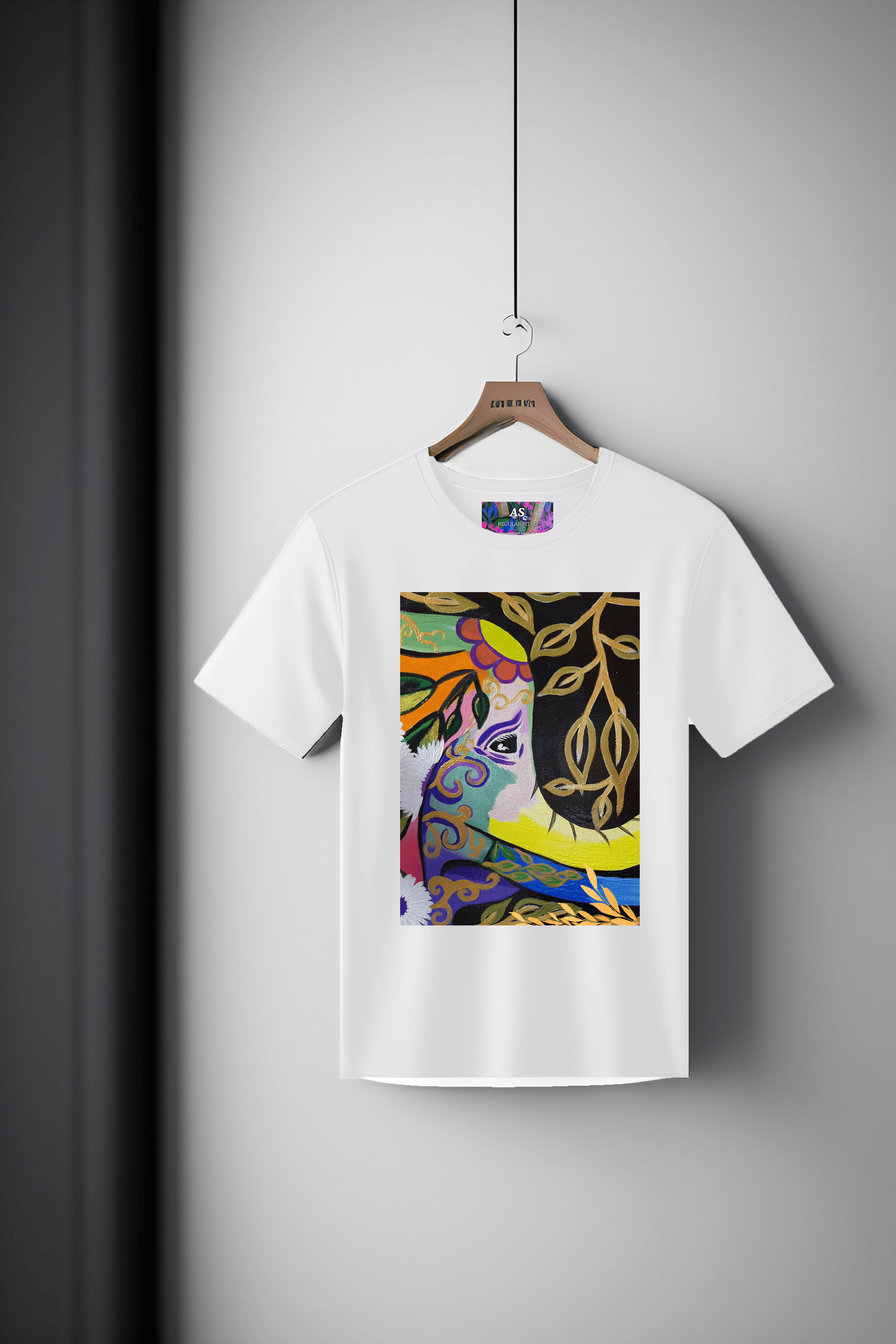 Canvas Art Tee: Bohemian Elephant