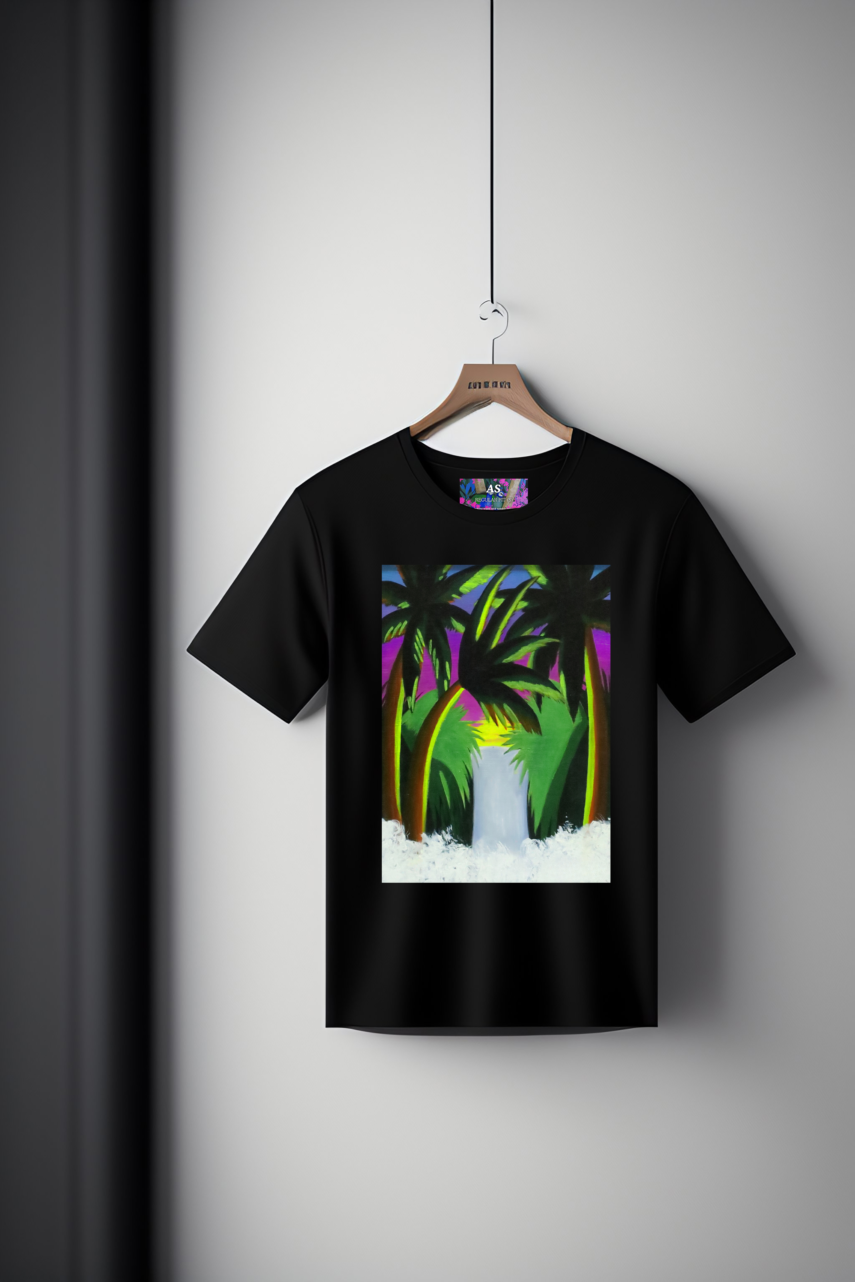 Canvas Art Tee: Tropical Tranquility