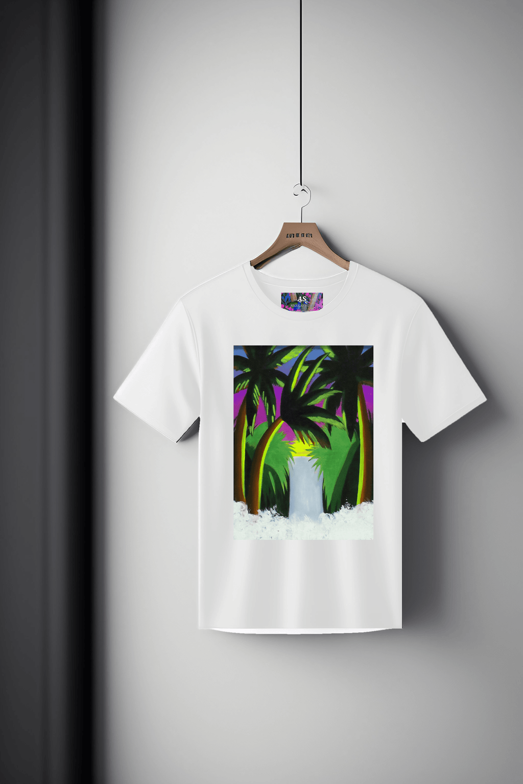 Canvas Art Tee: Tropical Tranquility