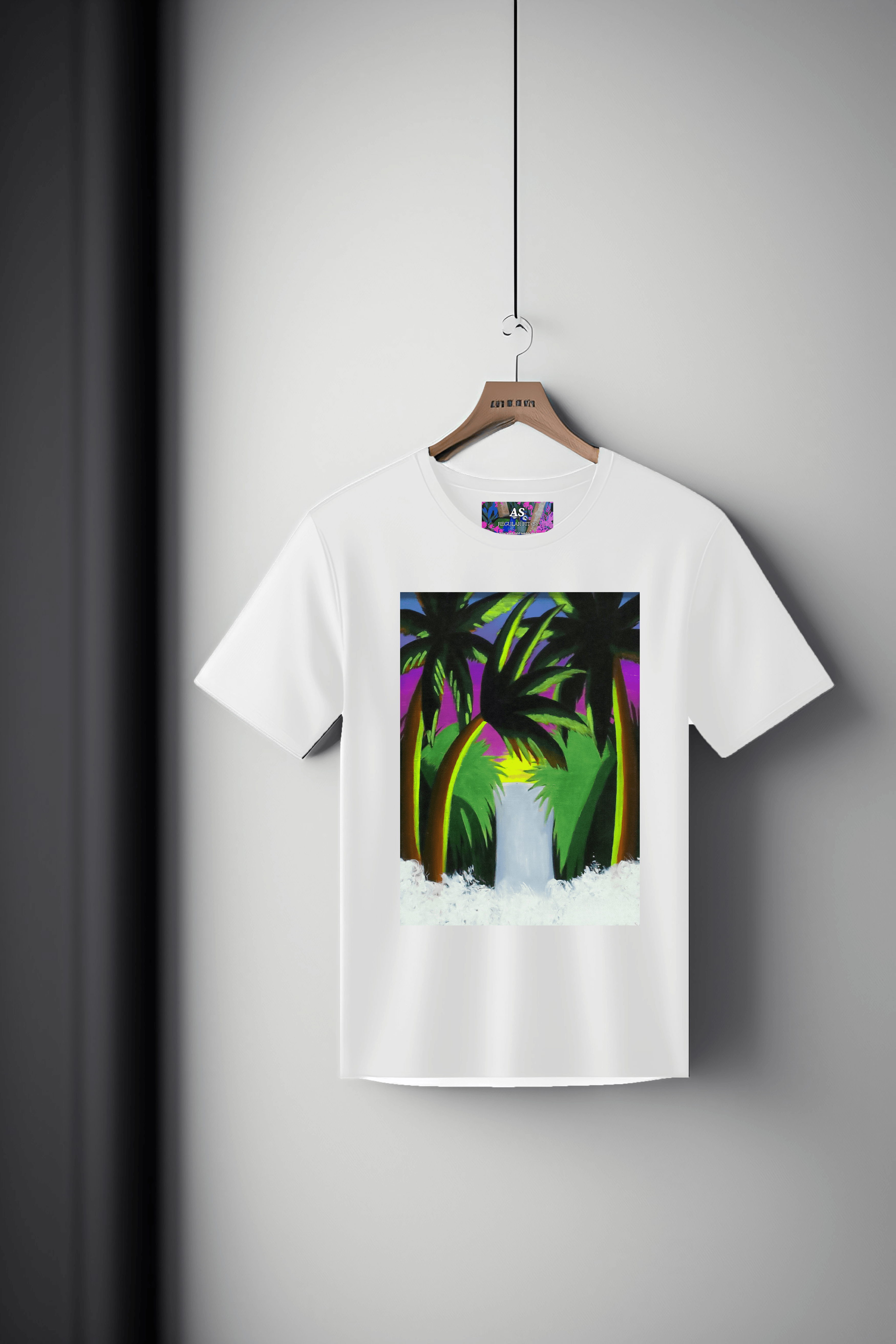 Canvas Art Tee: Tropical Tranquility