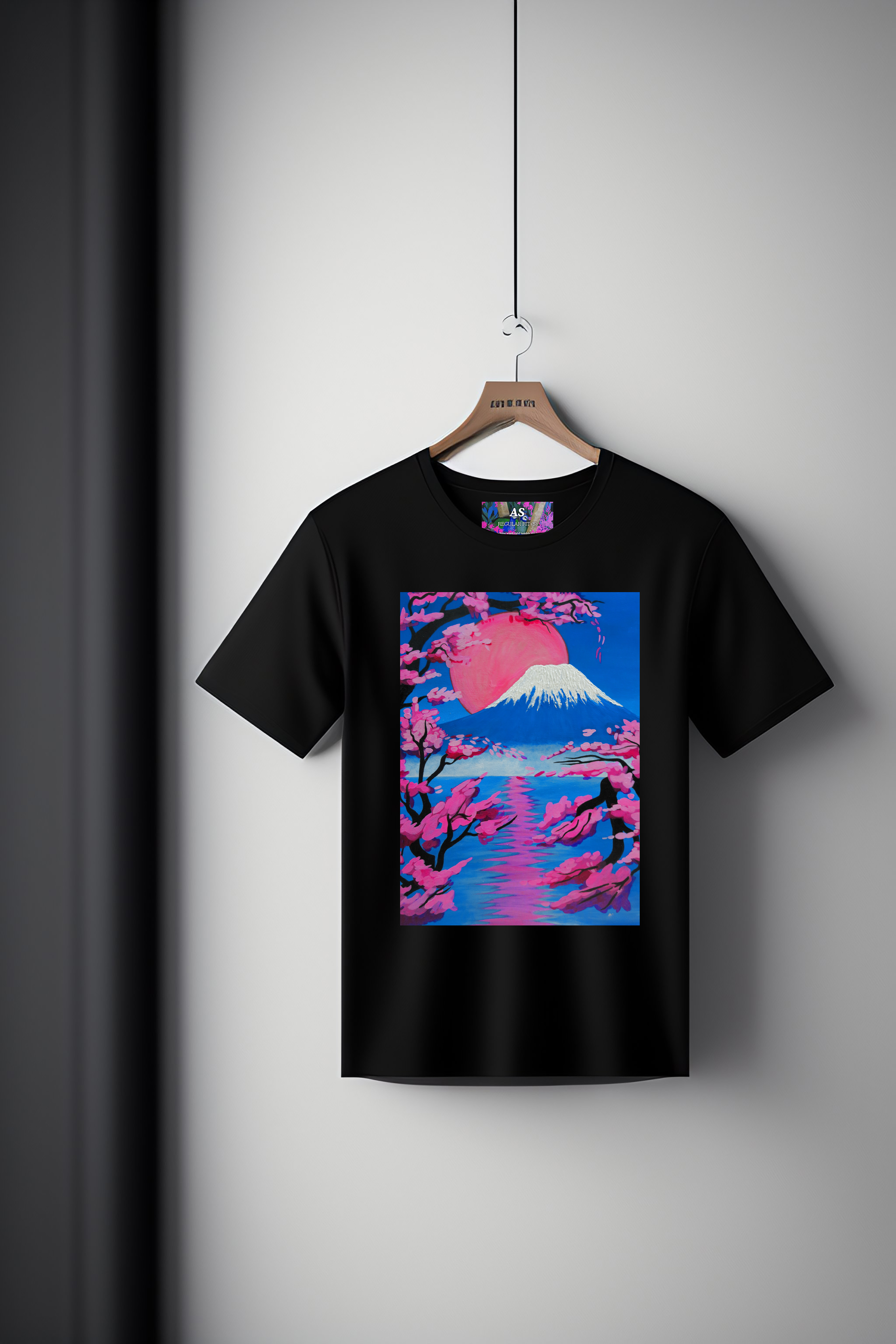 Canvas Art Tee: Sakura Serenity
