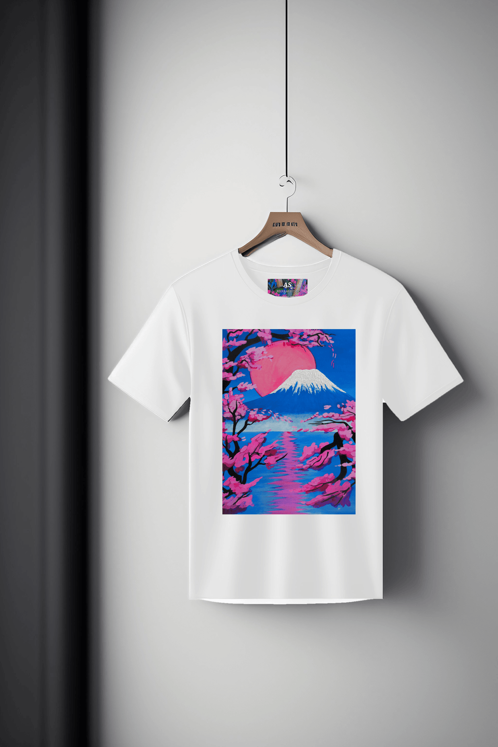 Canvas Art Tee: Sakura Serenity