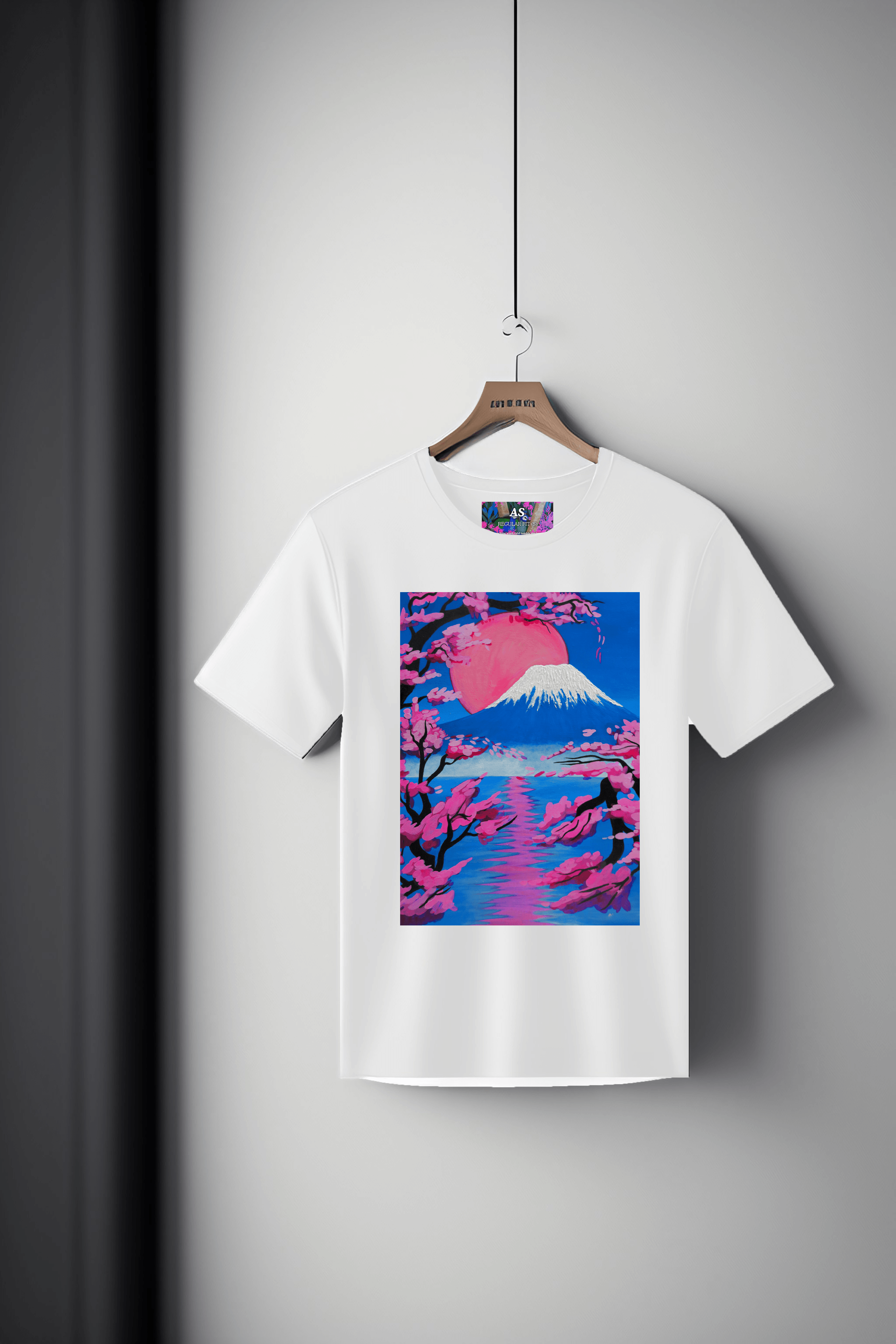 Canvas Art Tee: Sakura Serenity