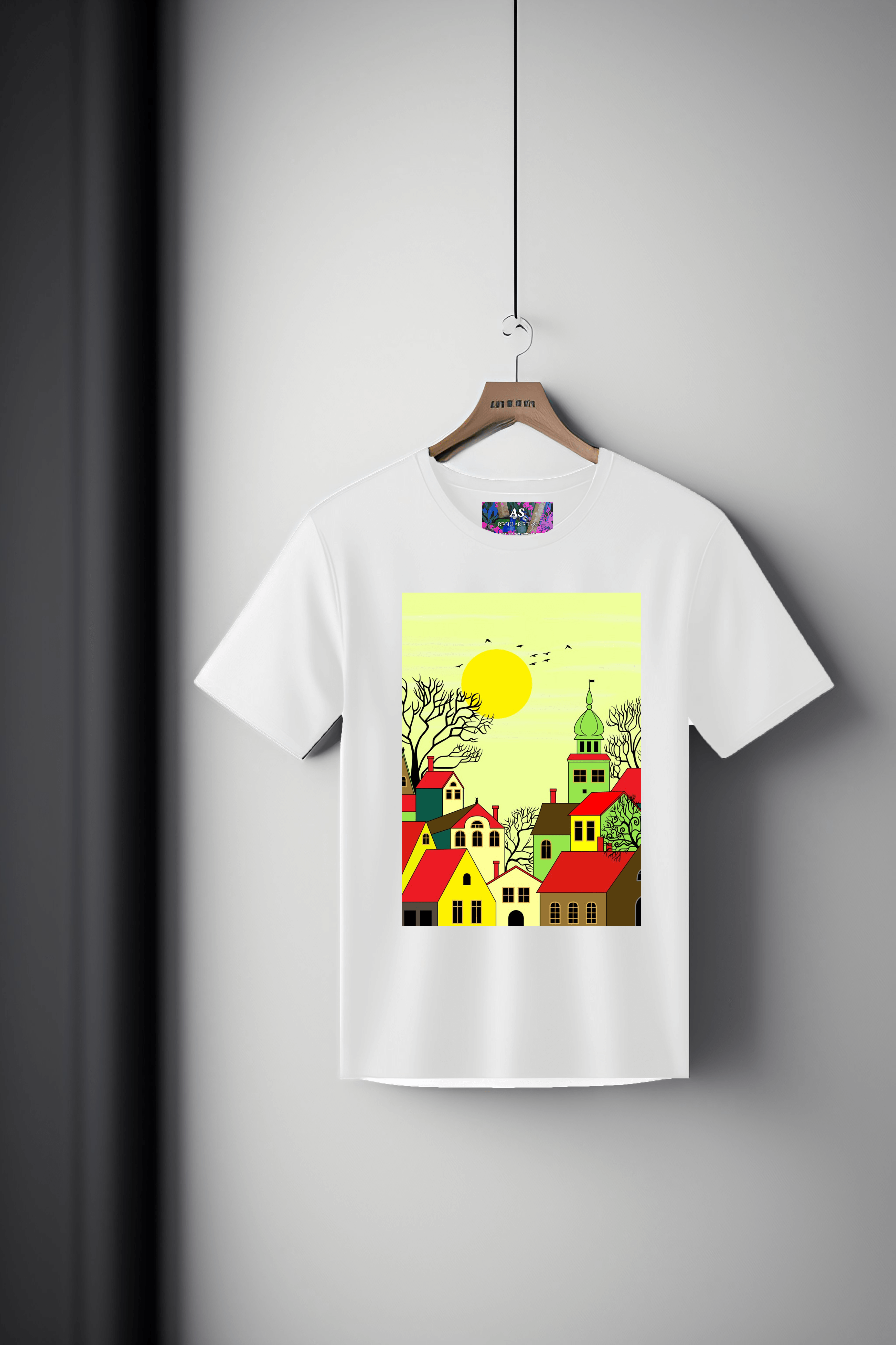 Digital Art Tee: Buildings