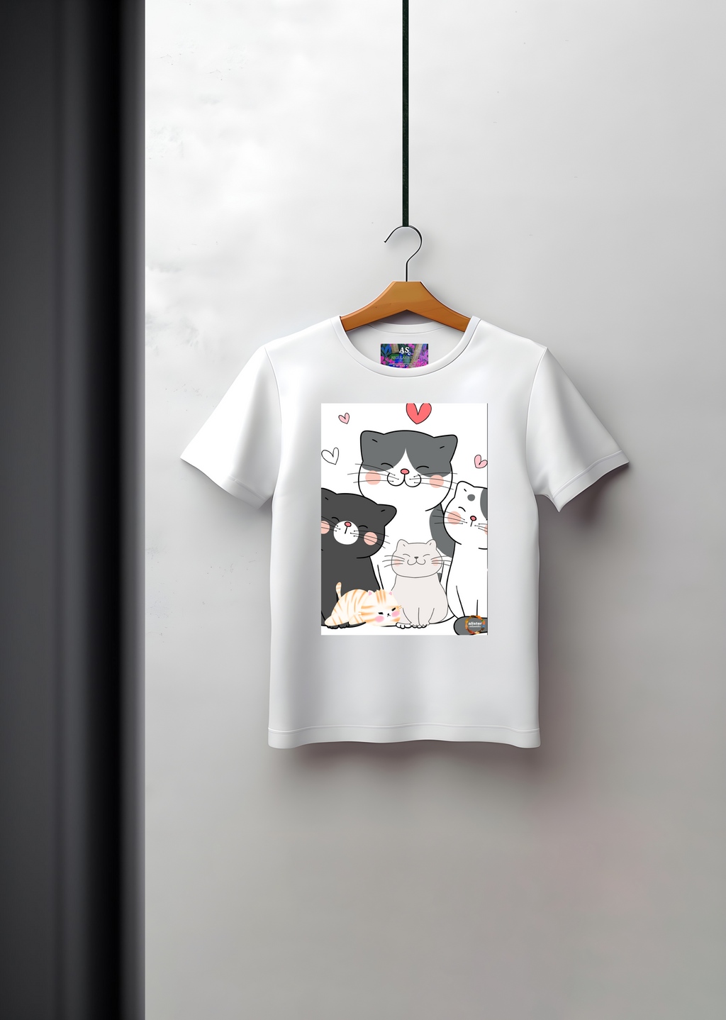 Graphic Tee: Cat Family