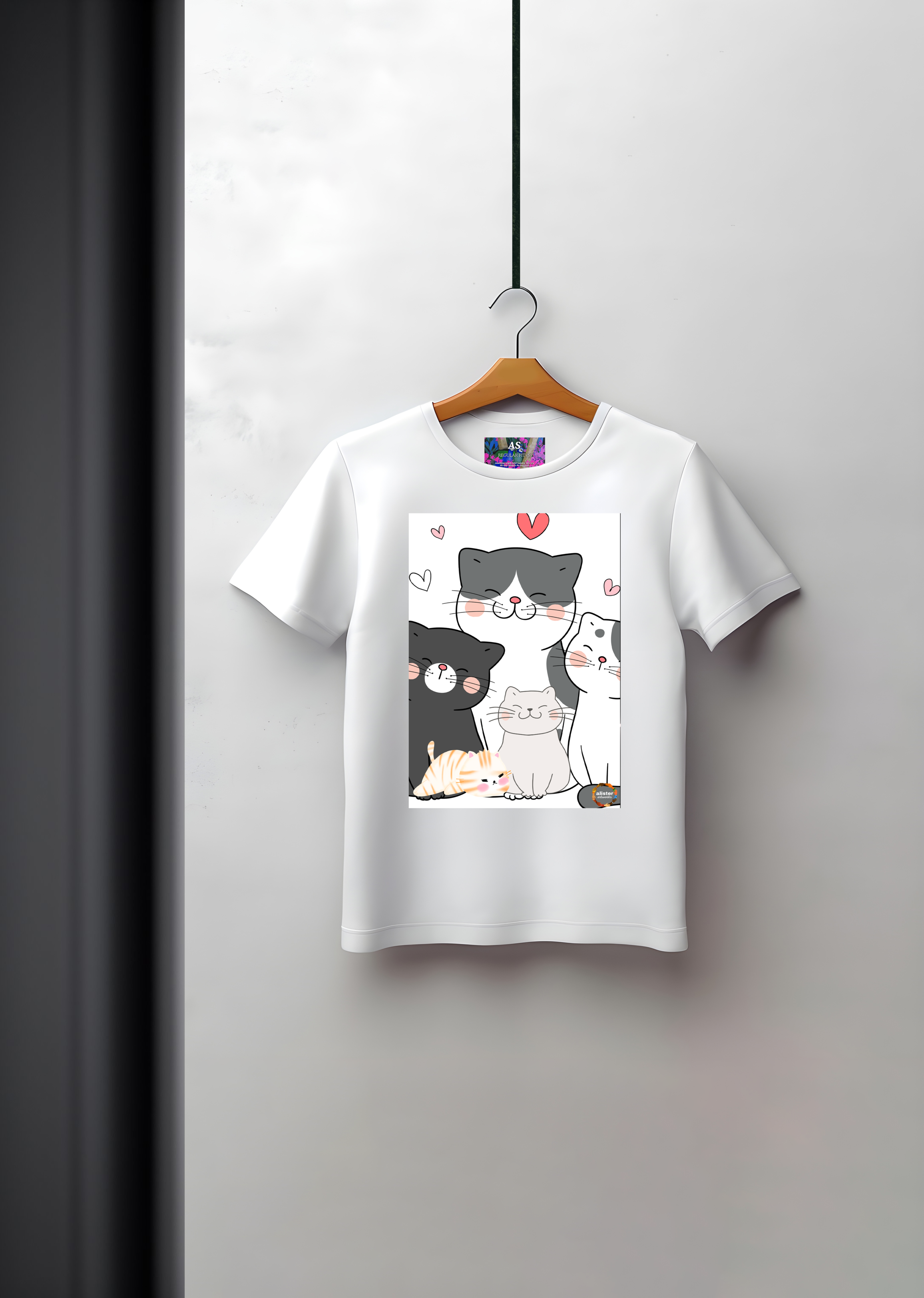 Graphic Tee: Cat Family