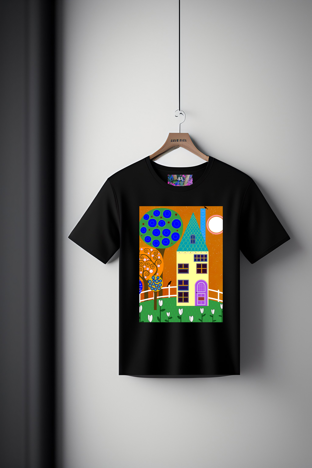 Digital Art Tee: Mysterious House