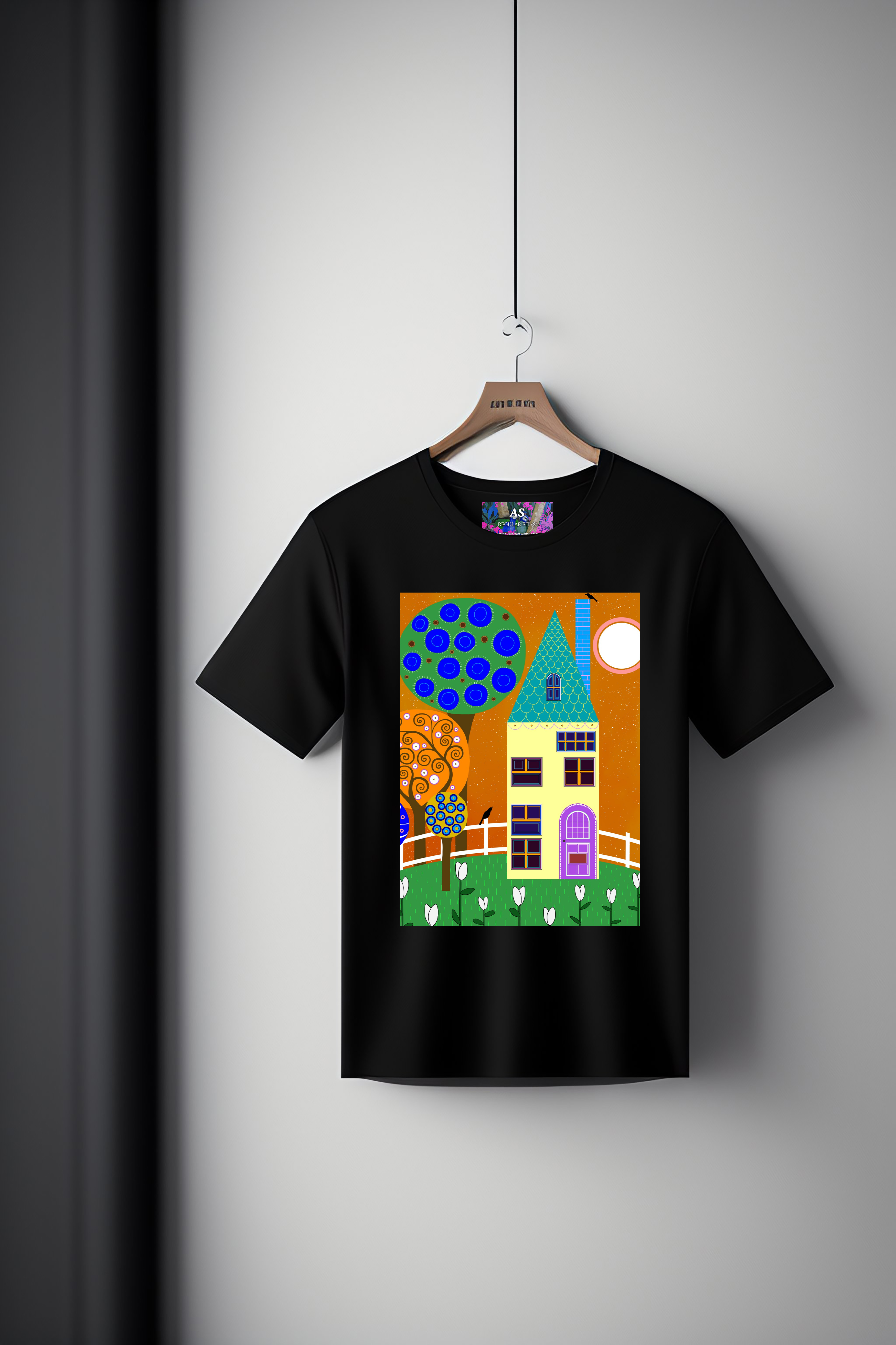 Digital Art Tee: Mysterious House