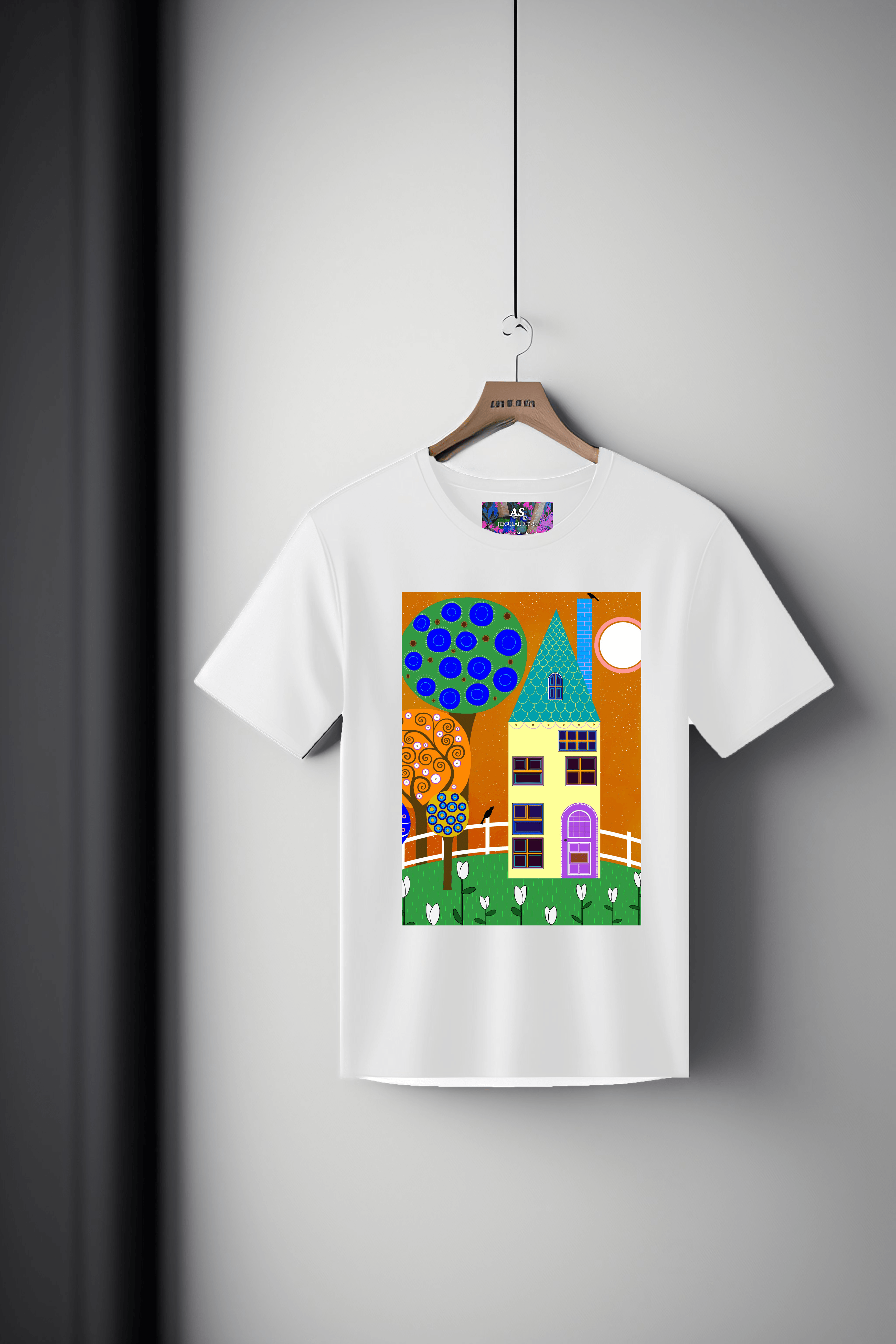 Digital Art Tee: Mysterious House