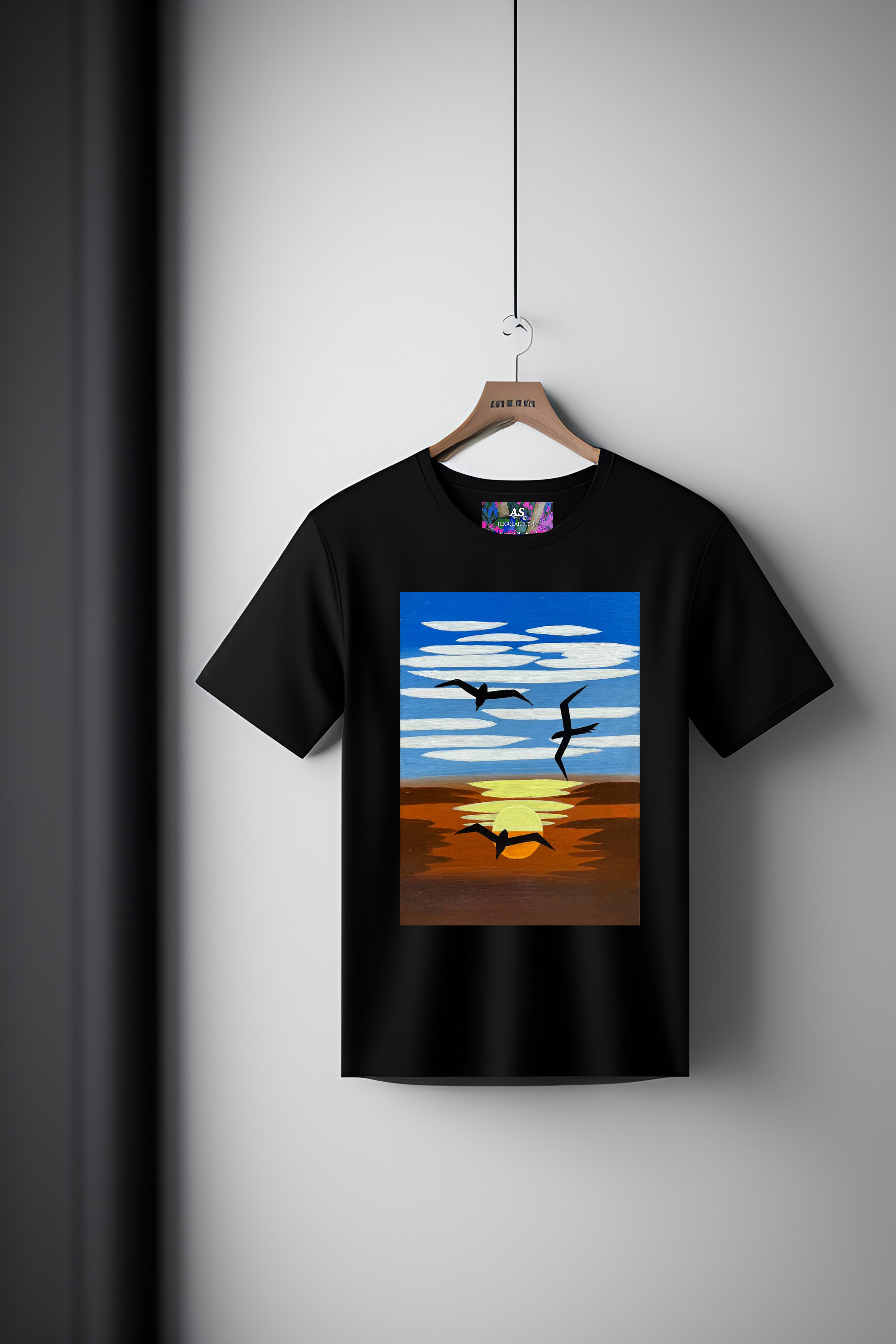 Canvas Art Tee: Flight at Dusk