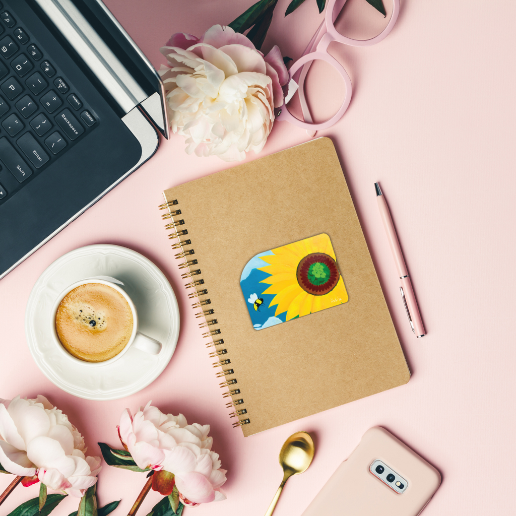Sunflower Bee Sticker