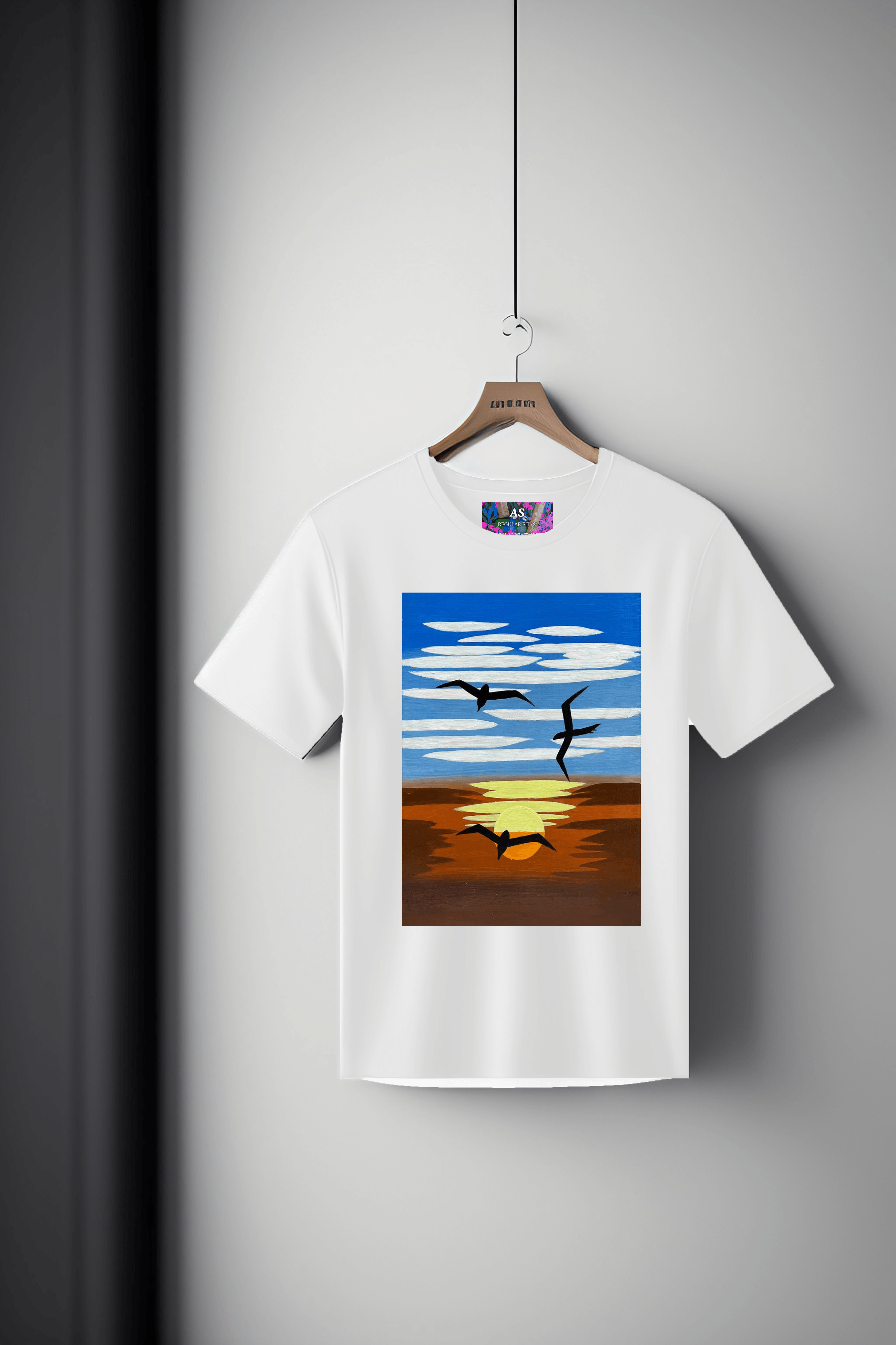 Canvas Art Tee: Flight at Dusk
