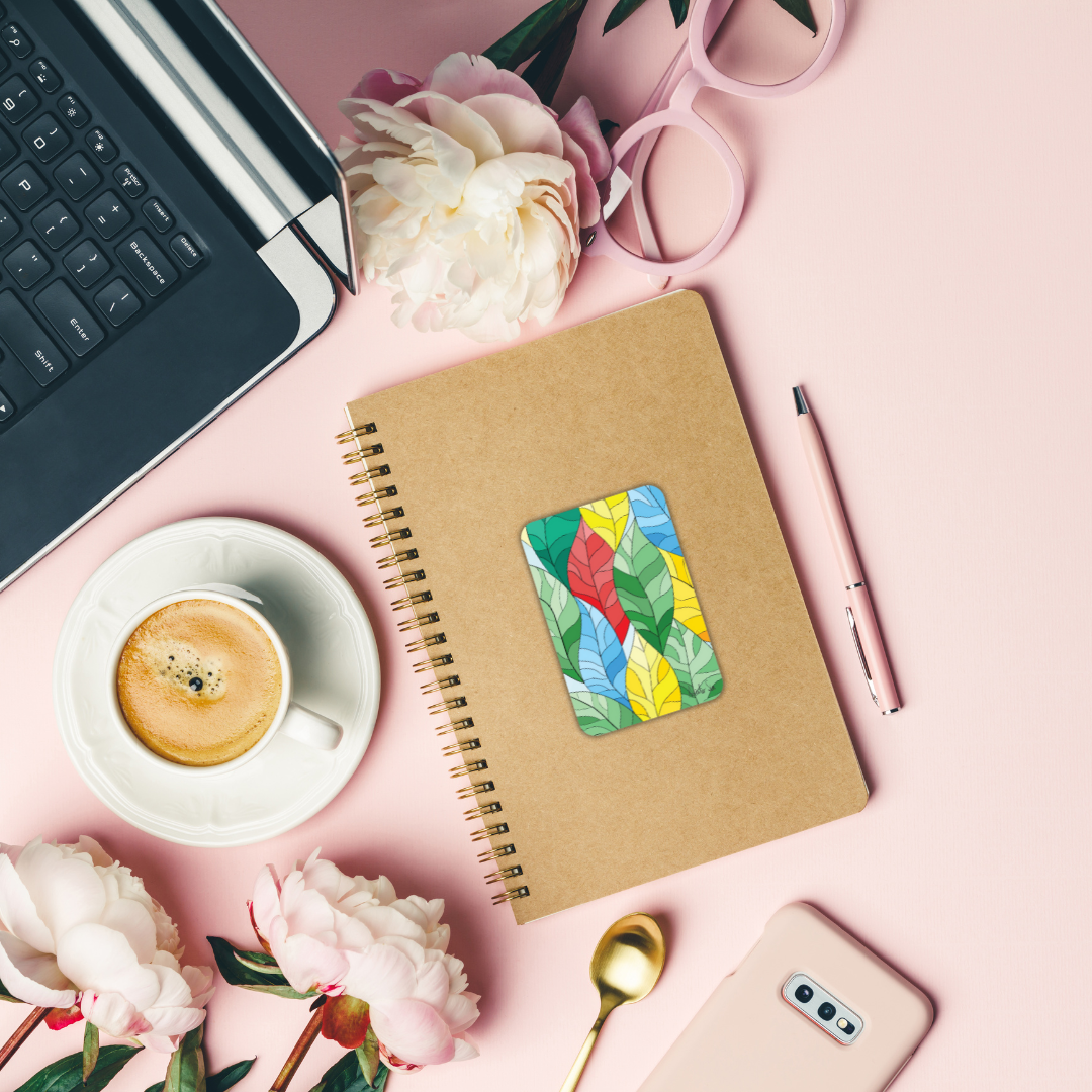 Colourful Leaf Sticker