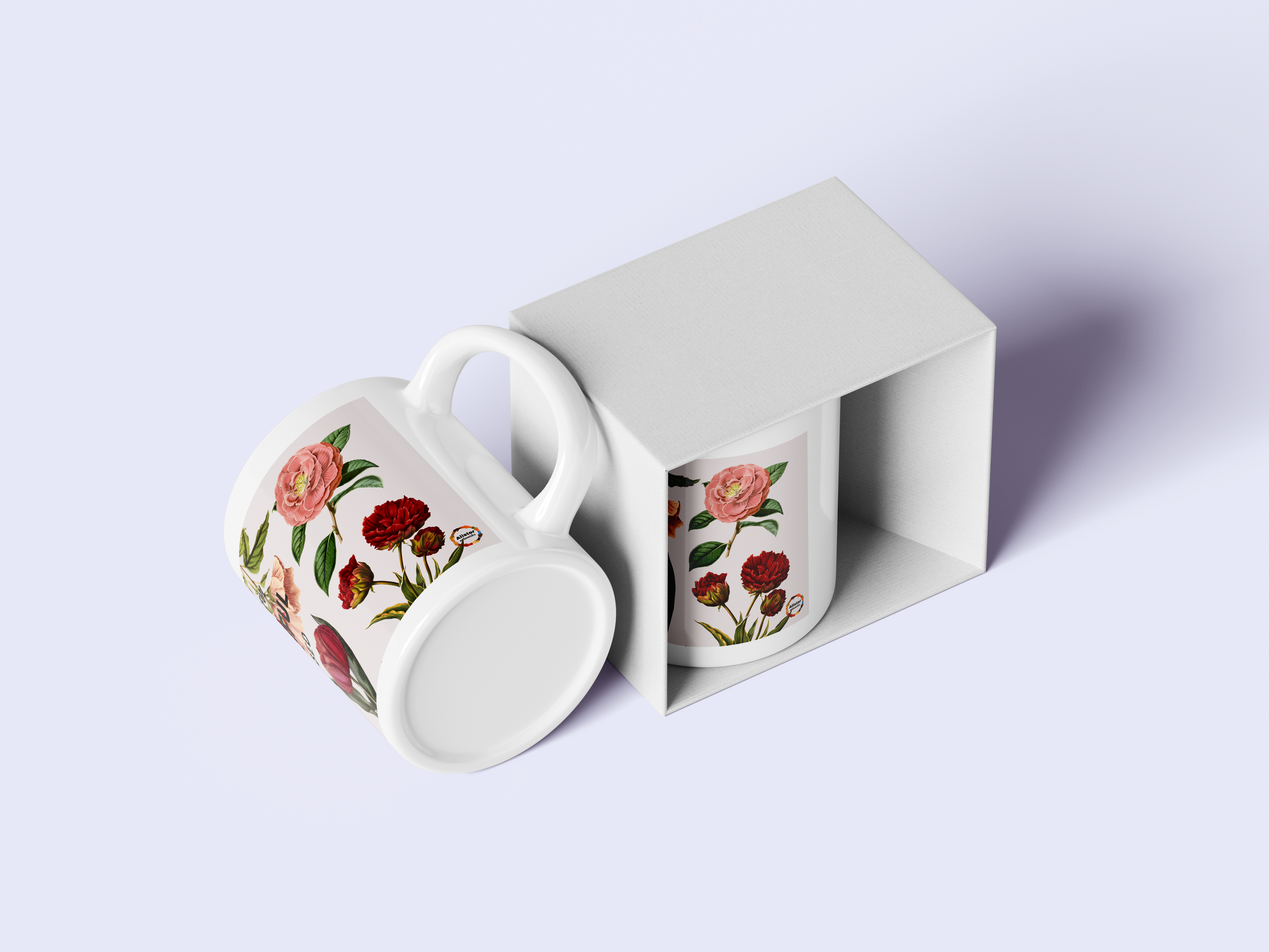 3 Be(s) Mug (Flowers)