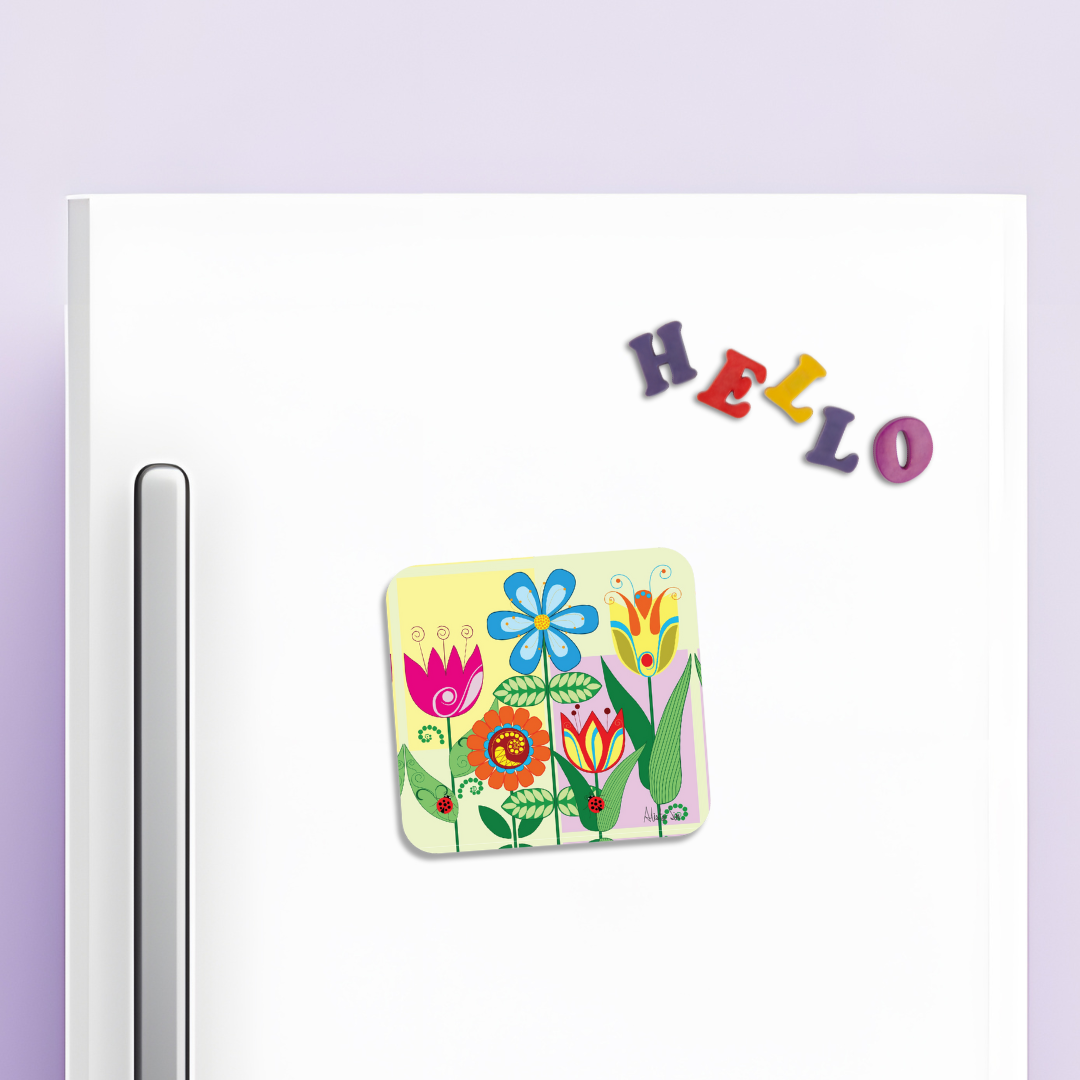 Flower Pots Magnet