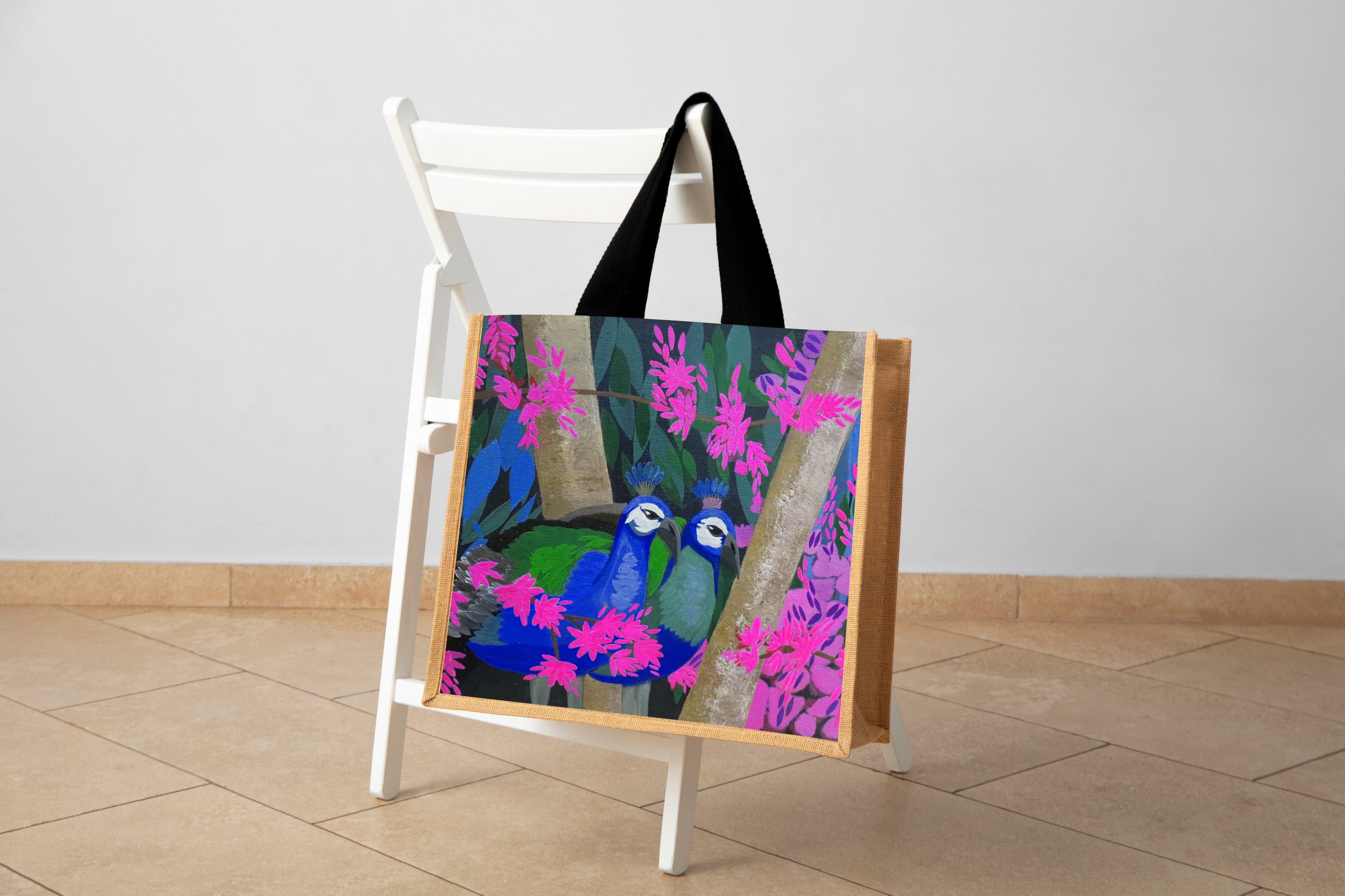 Peacock Jute Bag