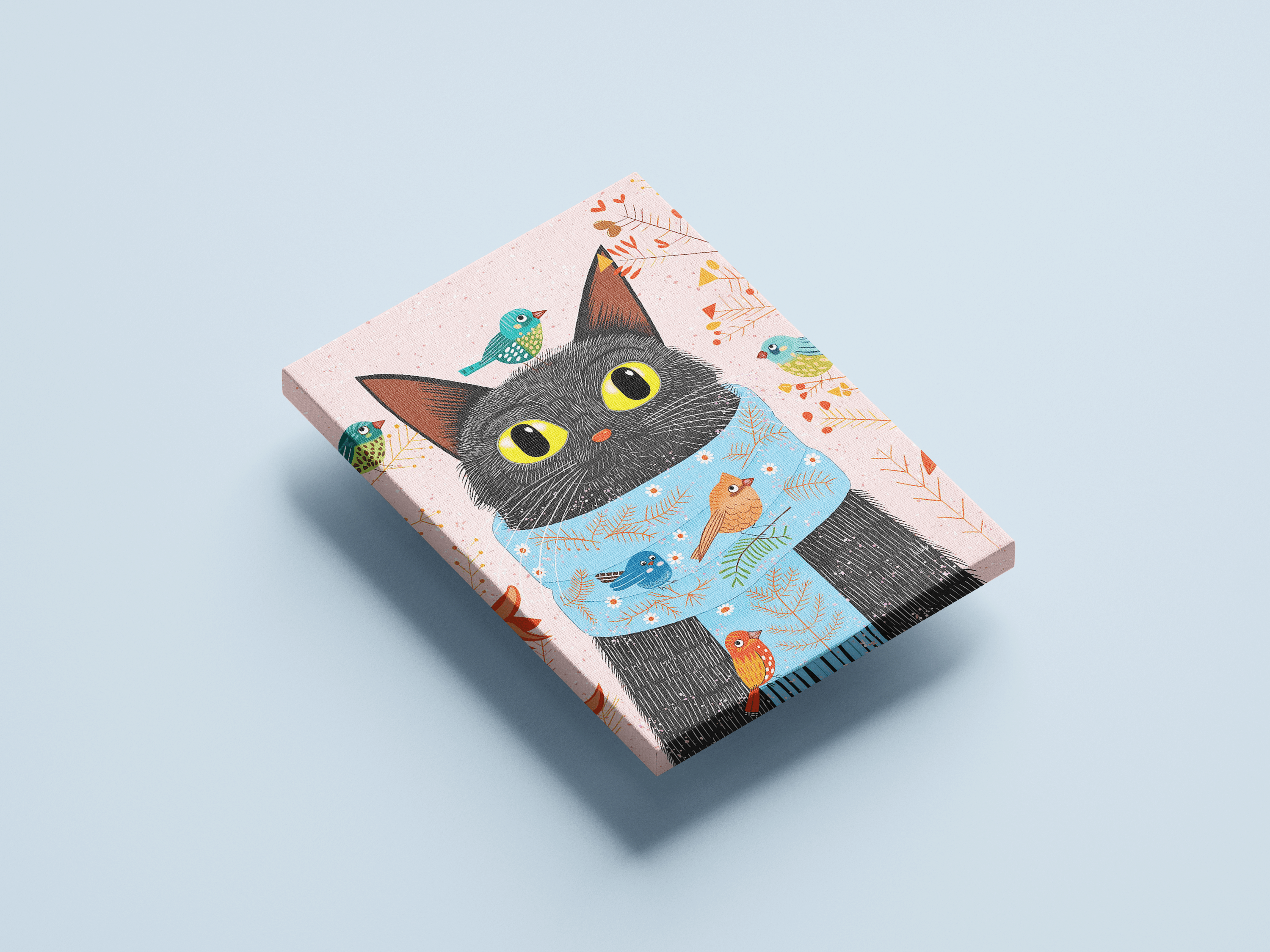 Cat with Scarf
