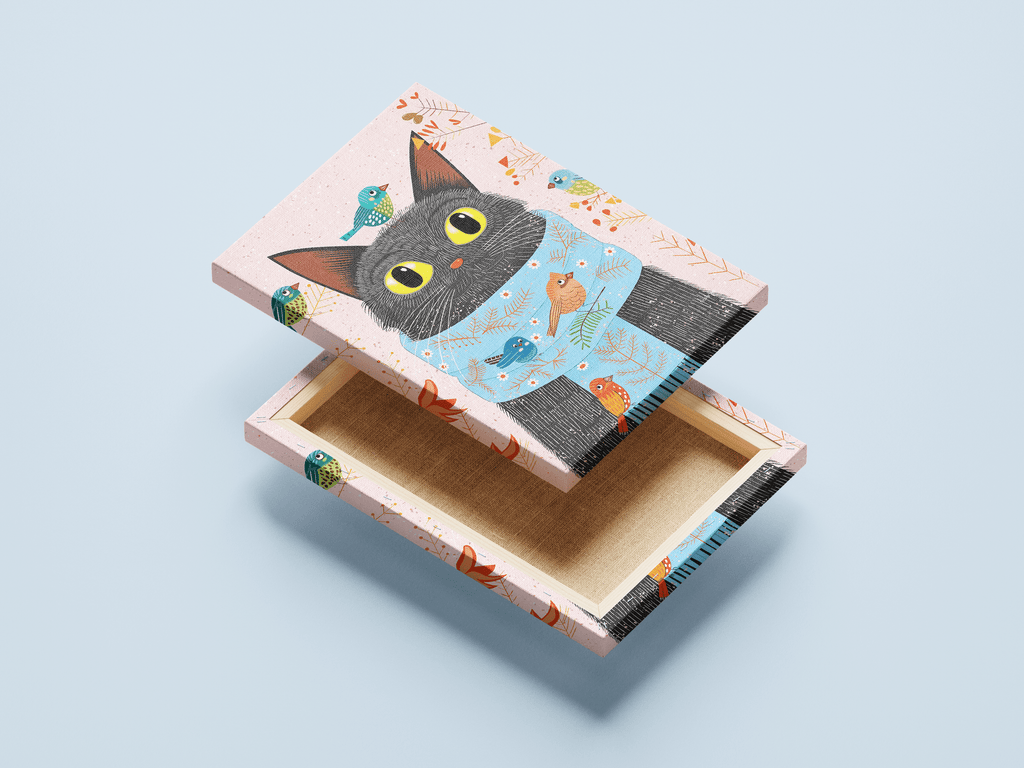 Cat with Scarf