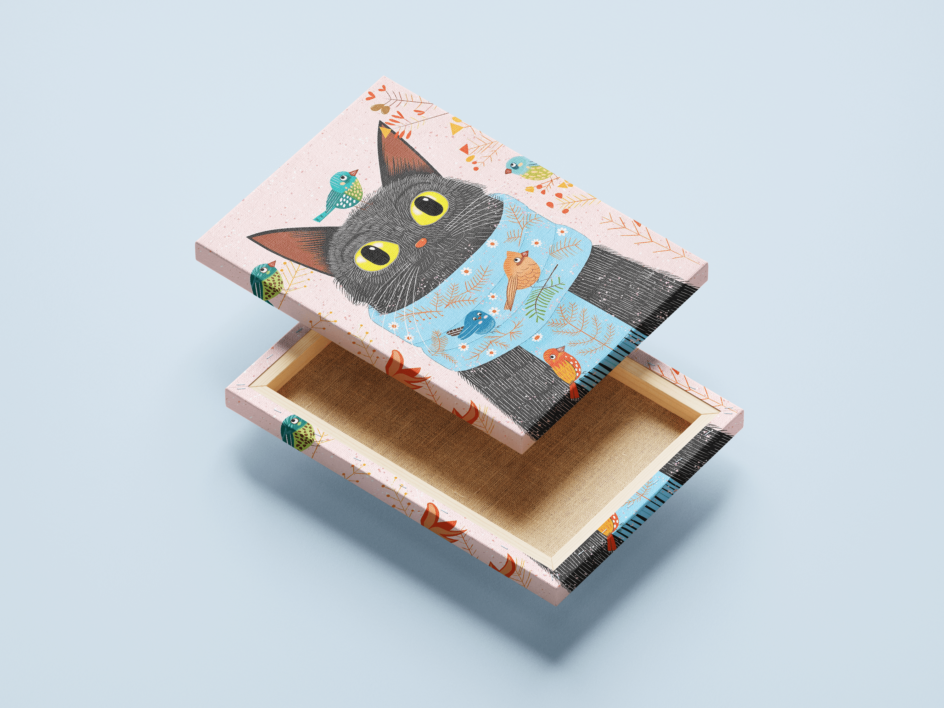 Cat with Scarf