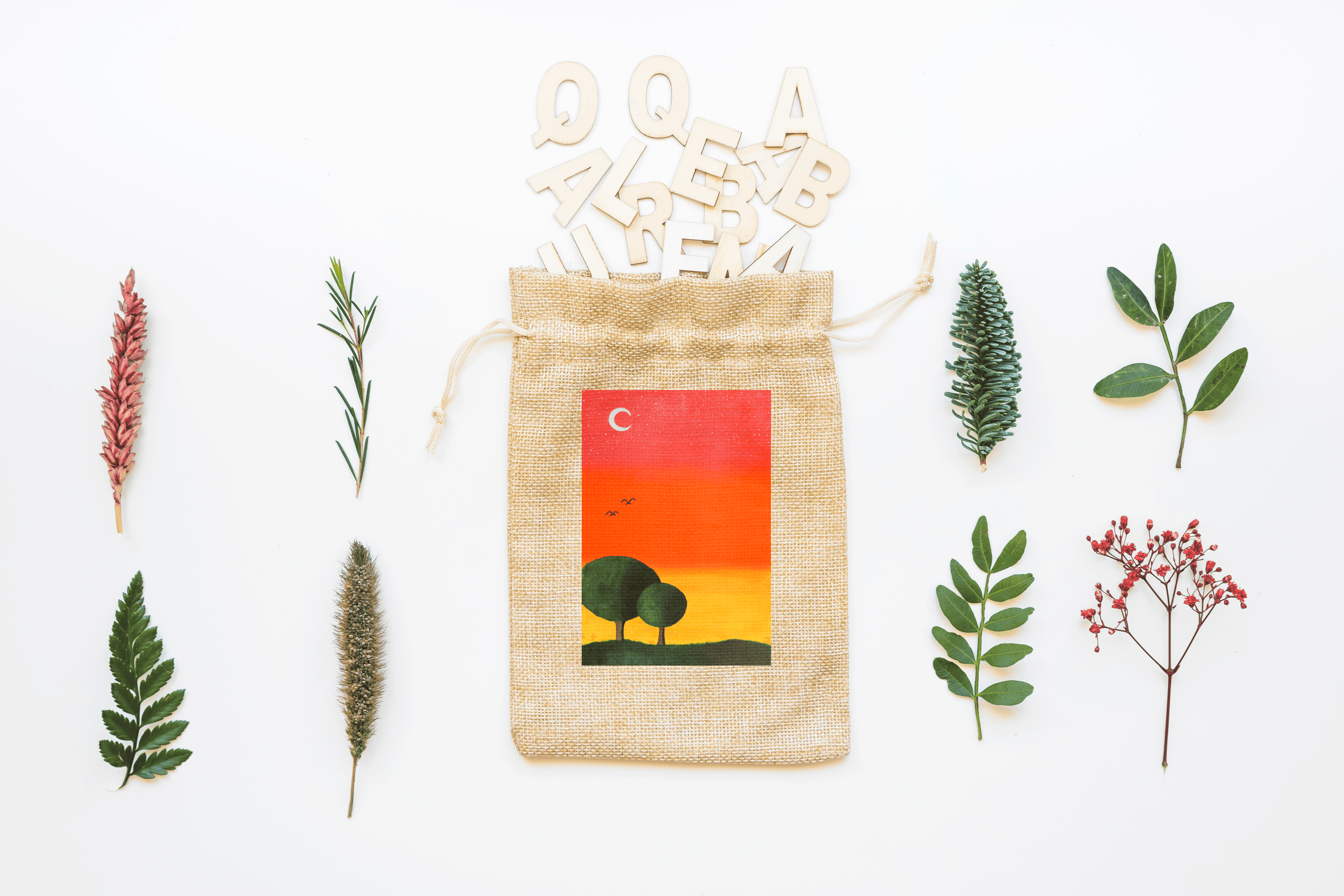 Dusk Canvas Drawstring Bag